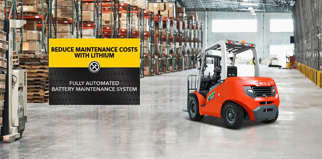 Heli lithium forklift low maintenance